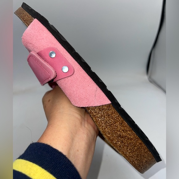 NEW Birkenstock Oita Suede Sandal - Candy Pink NARROW - EU 41/ US 10 Ladies NWB - Picture 9 of 11